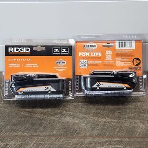 2 Ridgid 18V 2 Ah Lithium-ion Battery AC8400802 New Factory Sealed Pkgs